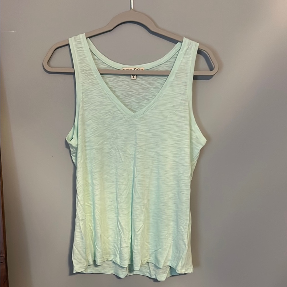 Express Green Tank Top with Scoop Neckline